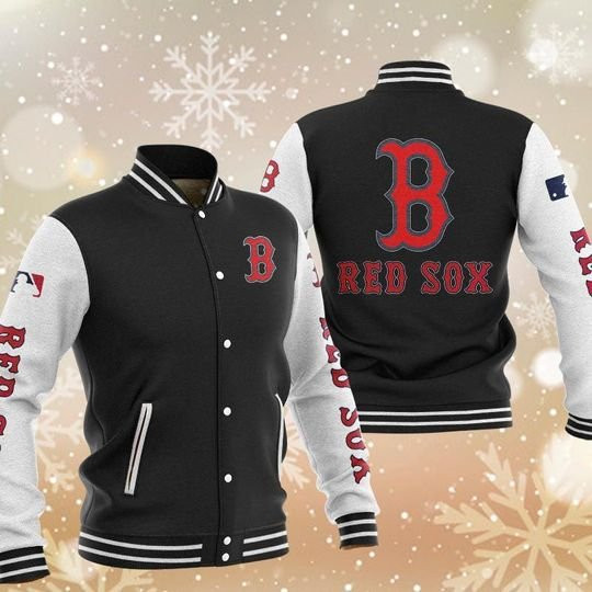 Boston Red Sox Black Varsity Baseball Jacket for Men & Women | MLB Team Fan Gift