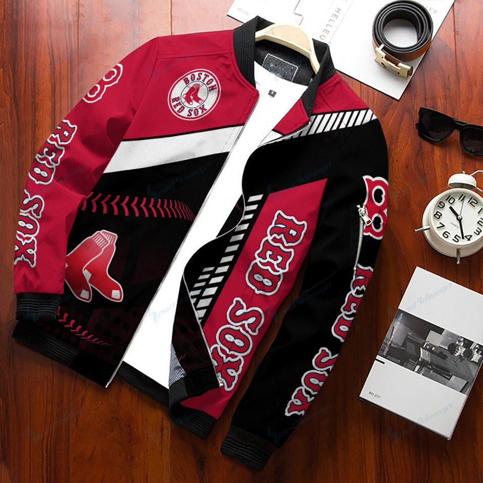 Boston Red Sox Bomber Jacket | MLB Team Jacket for Men & Women | Baseball Fan Gift