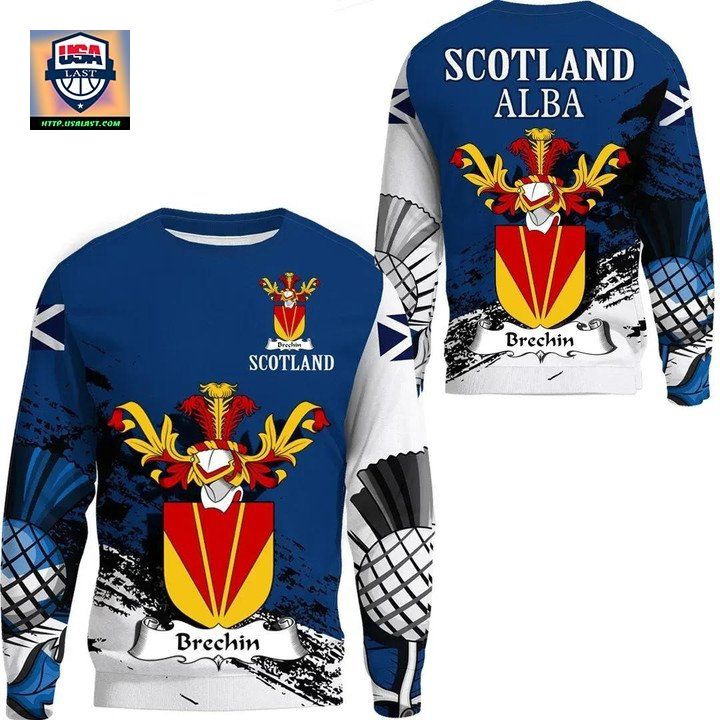 Brechin Scottish Family Crest Scotland Special Sweater 