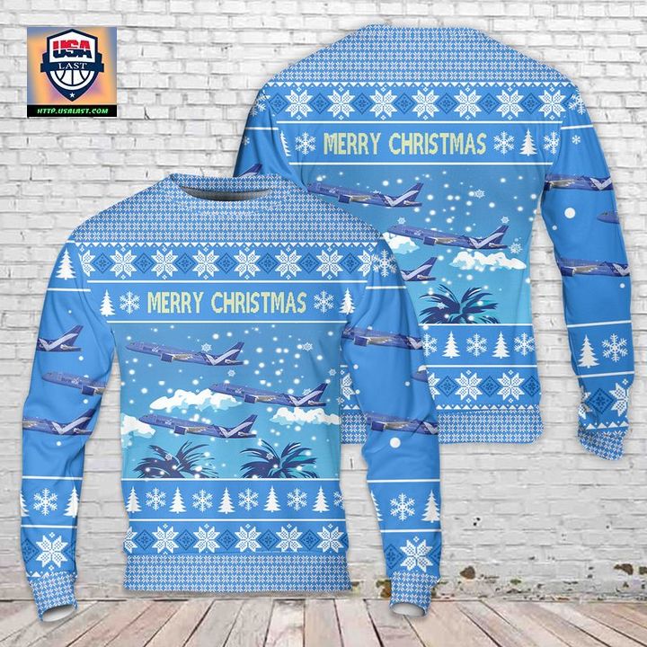 Breeze Airways A220-300 Christmas Sweater 3D