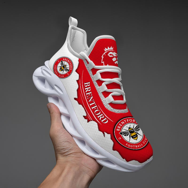 Brentford FC Max Soul Shoes Sneakers for Men And Women – Soccer Fan Shoes, Team Sneakers
