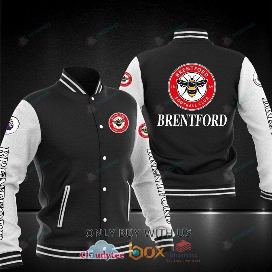 Brentford FC Varsity Baseball Jacket for Men & Women | Soccer Team Fan Gift
