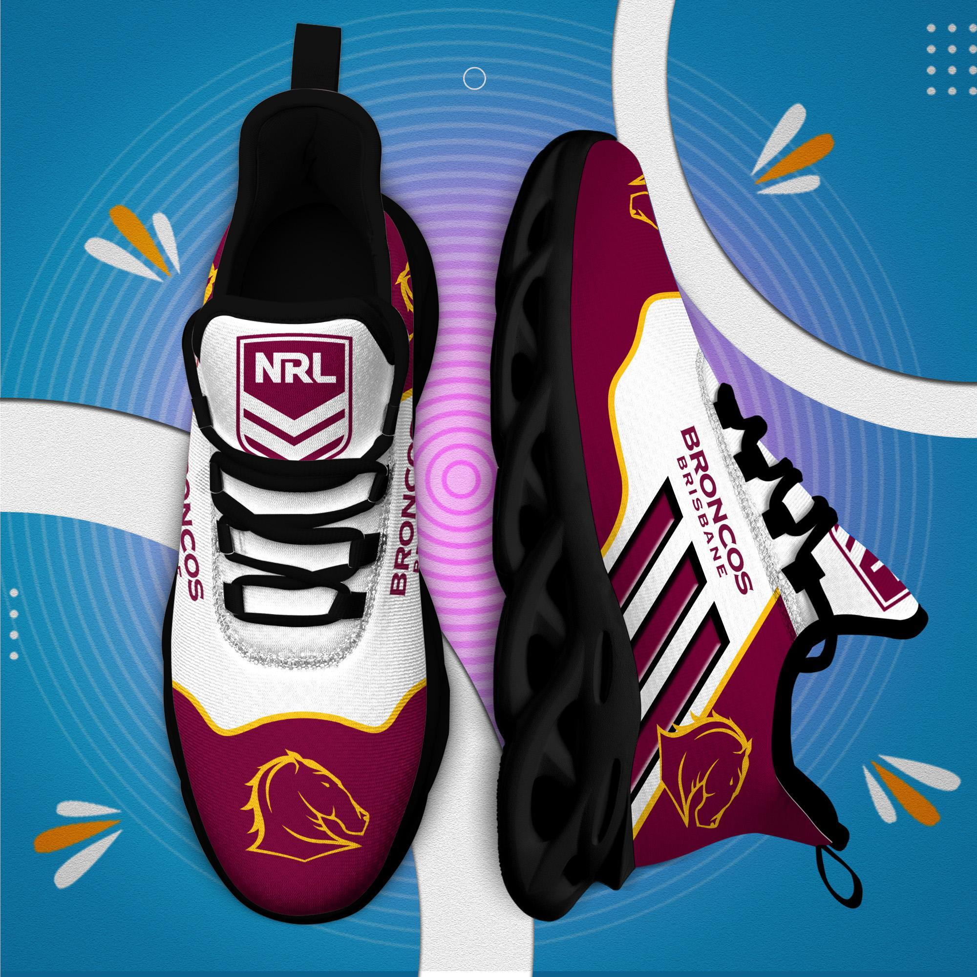 Brisbane Broncos Max Soul Shoes Sneakers for Men And Women – NFL Football Fan Shoes, Team Sneakers - Image 4