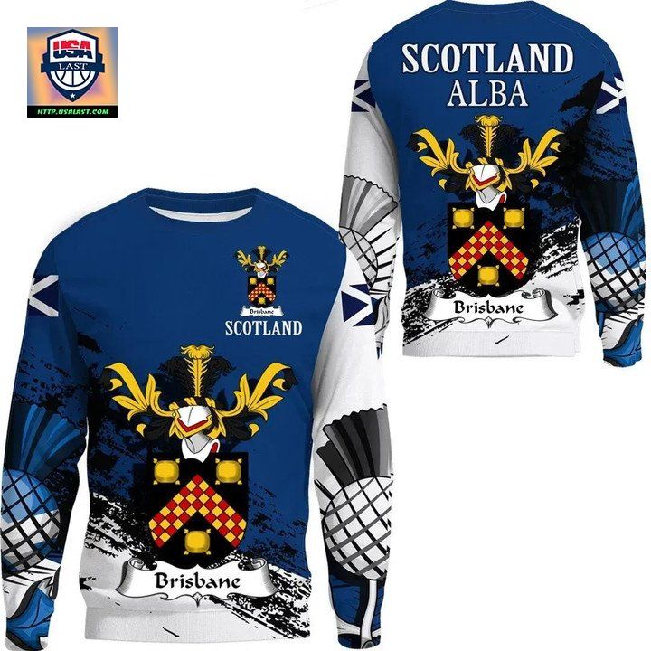 Brisbane Scottish Family Crest Scotland Special Sweater 