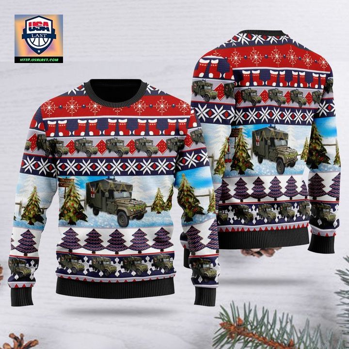 British Army Land Rover Battle Field Ambulance BFA 3D Sweater
