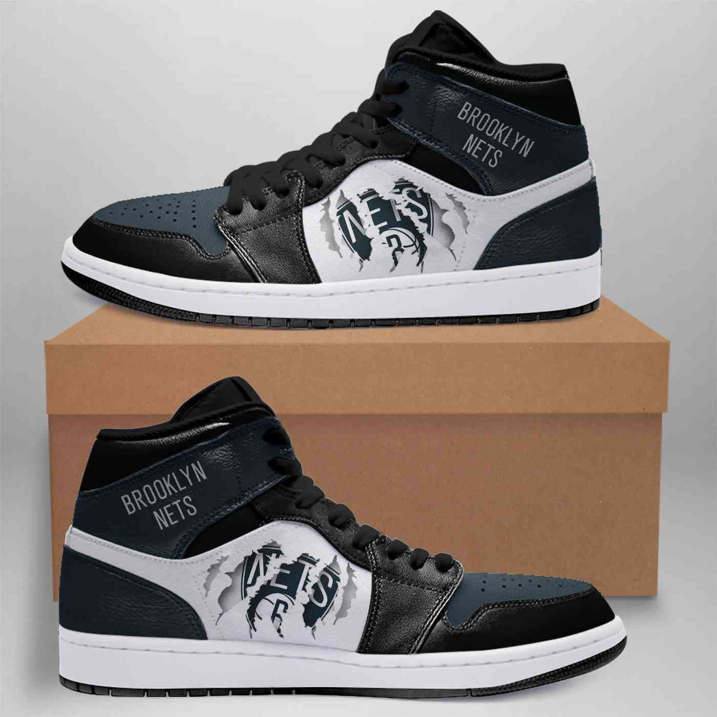 Brooklyn Nets Nba Custom Shoes Sport Air Jd Sneakers