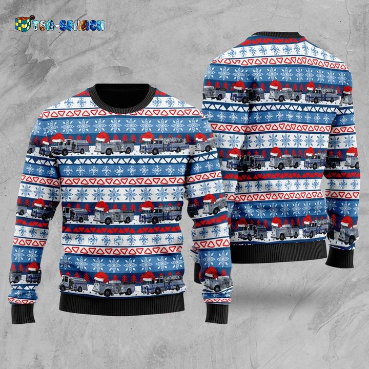 Brownsville, Pennsylvania, South Brownsville Fire Company 3D Ugly Christmas Sweater