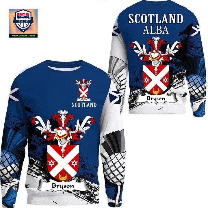 Bryson Scottish Family Crest Scotland Special Sweater 