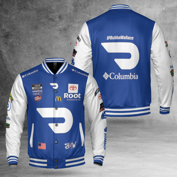 Bubba Wallace Blue Edition Fashion Baseball Jacket for Men & Women | Racing Fan Gift