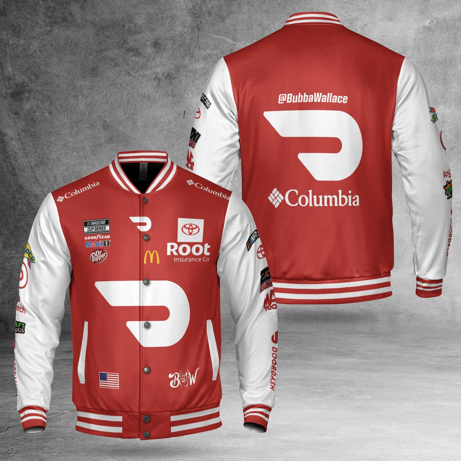 Bubba Wallace Racing Fashion Baseball Jacket for Men & Women | Motorsports Fan Gift