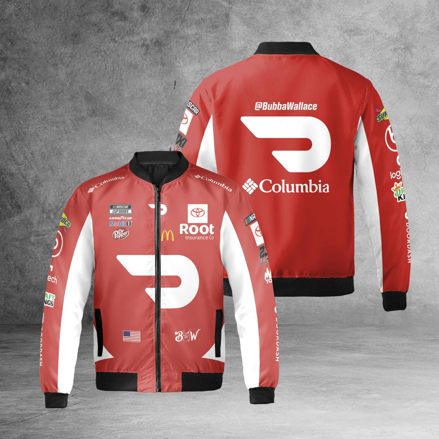 Bubba Wallace Trending Bomber Jacket | Motorsport Racing Jacket for Men & Women | Racing Fan Gift