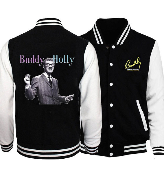 Buddy Holly Fashion Baseball Jacket for Men & Women | Music Icon Fan Gift