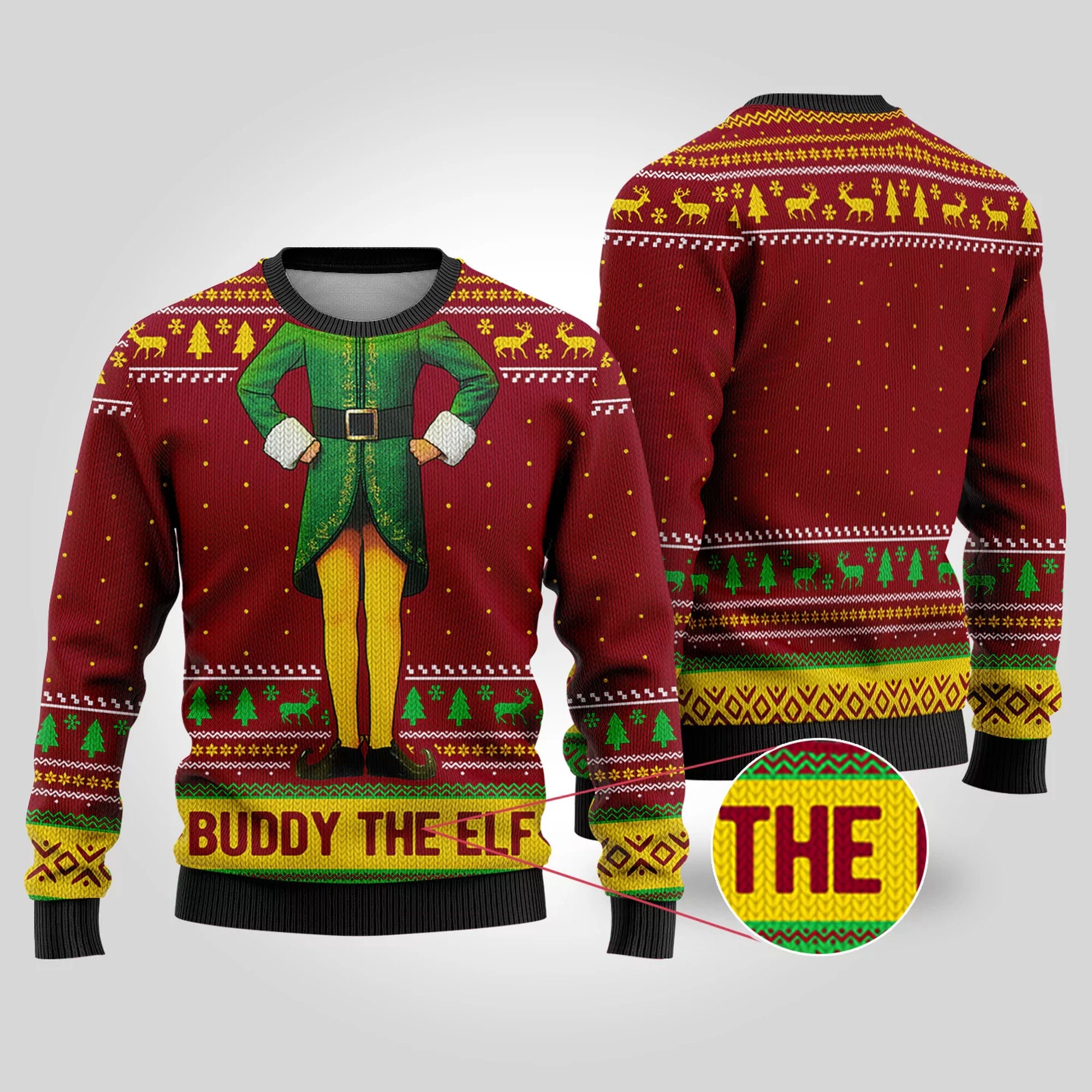 Buddy The Elf Ugly Christmas Sweater