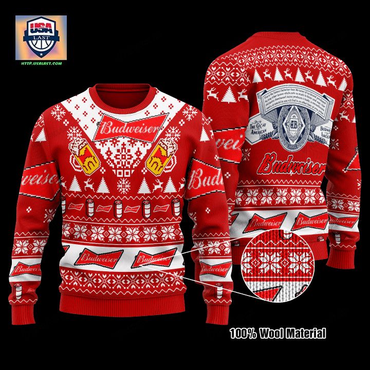 Budweiser Beer Christmas Sweater