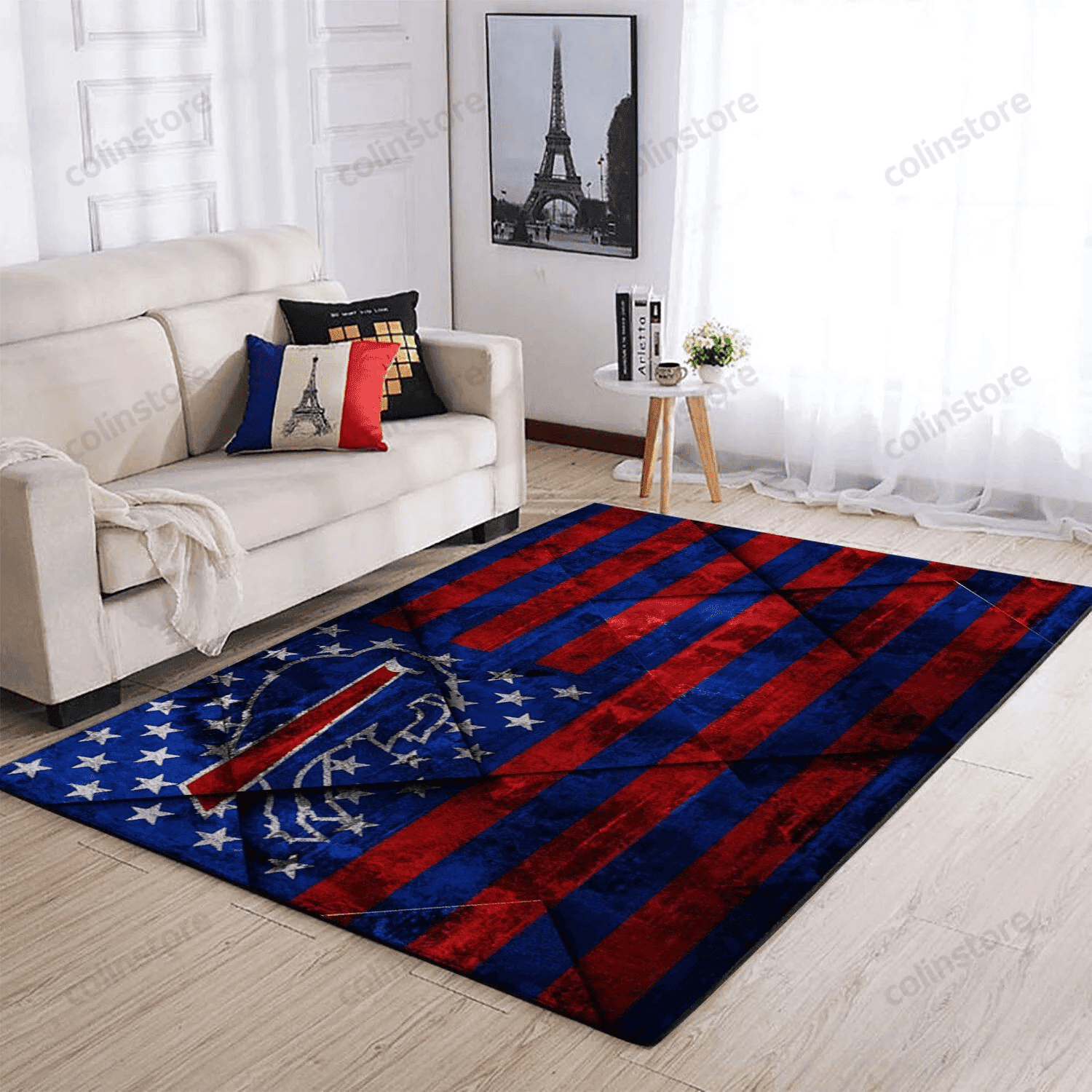 Buffalo Bills 3D Rectangle Area Rug – Full Print Carpet For Living Room & Bedroom Home Decor