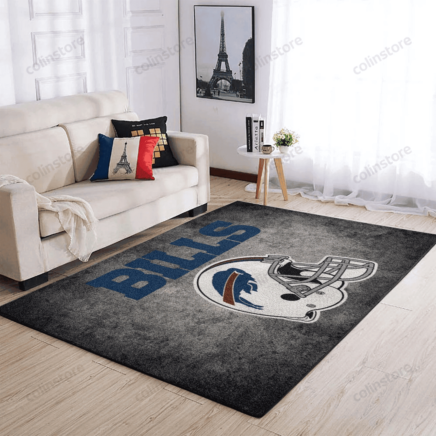 Buffalo Bills 3D Rectangle Area Rug – Full Print Carpet For Living Room & Bedroom Home Decor