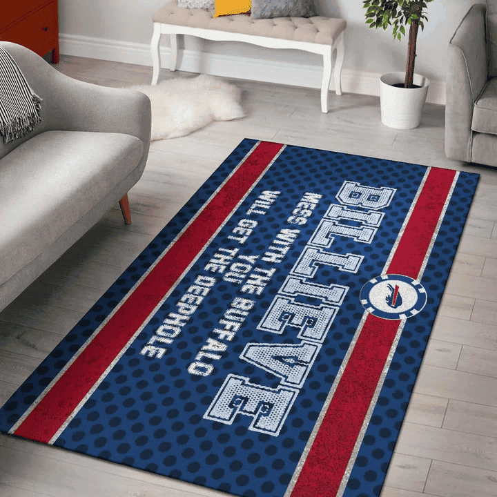 Buffalo Bills American Football Team Rectangle Area Rug – Full Print Carpet For Living Room & Bedroom Home Decor