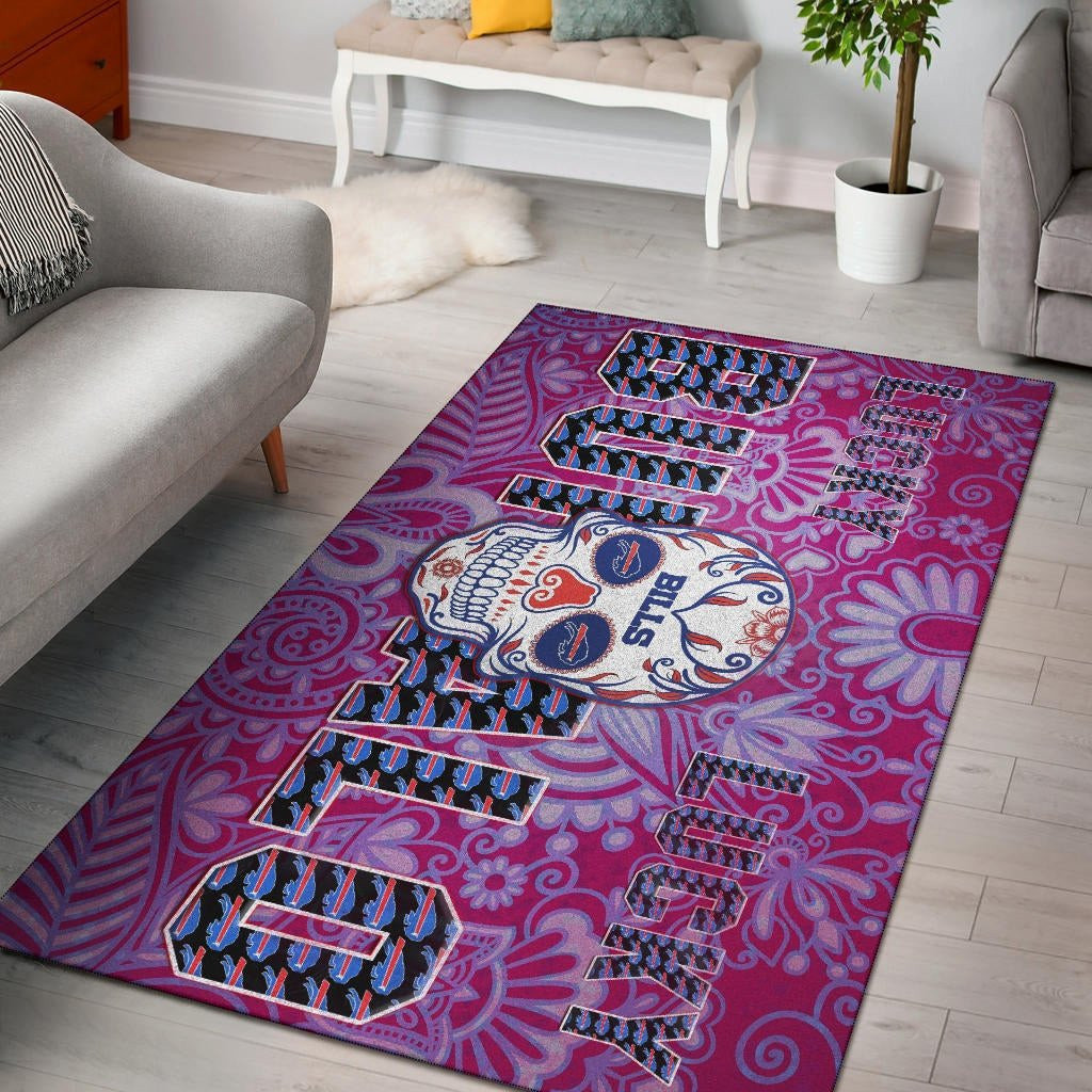 Buffalo Bills American Football Team Rectangle Area Rug – Full Print Carpet For Living Room & Bedroom Home Decor