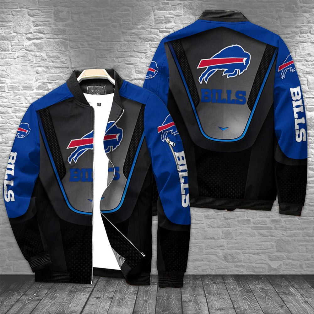 Buffalo Bills Bomber Jacket | NFL Team Jacket for Men & Women | Football Fan Gift
