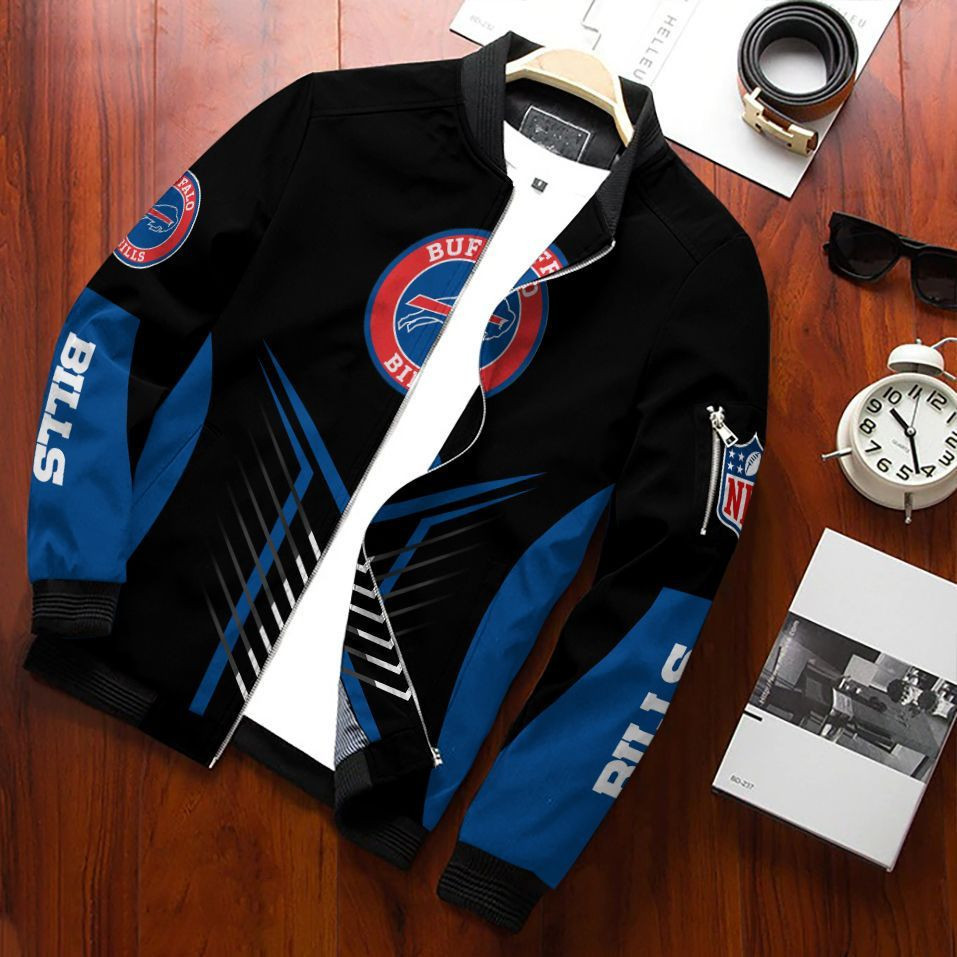 Buffalo Bills Bomber Jacket | NFL Team Jacket for Men & Women | Football Fan Gift