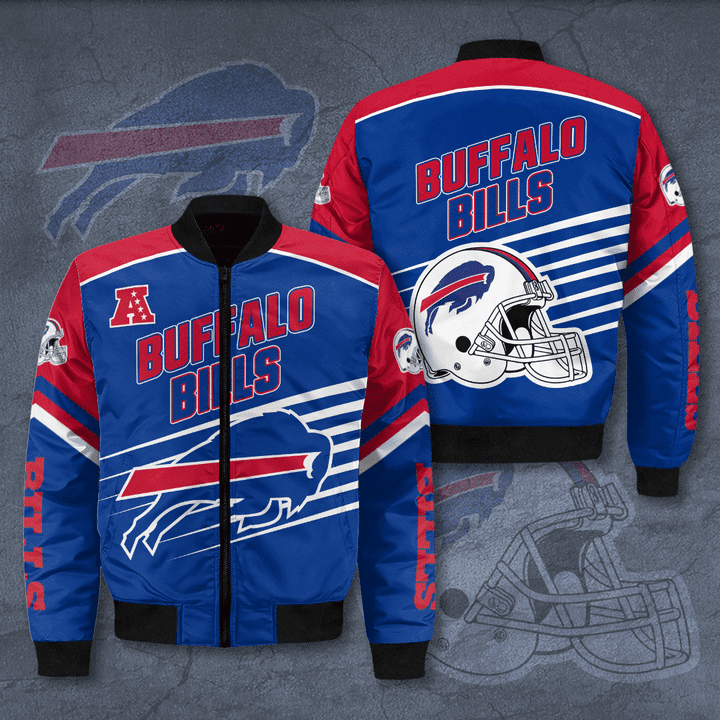 Buffalo Bills Bomber Jacket | NFL Team Jacket for Men & Women | Football Fan Gift
