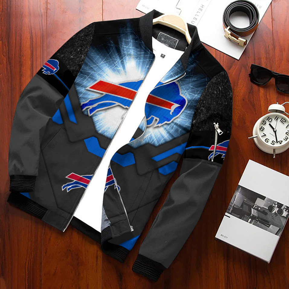 Buffalo Bills Bomber Jacket | NFL Team Jacket for Men & Women | Football Fan Gift