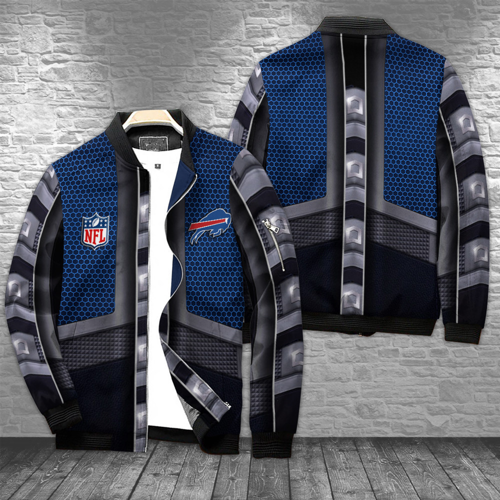 Buffalo Bills Bomber Jacket | NFL Team Jacket for Men & Women | Football Fan Gift