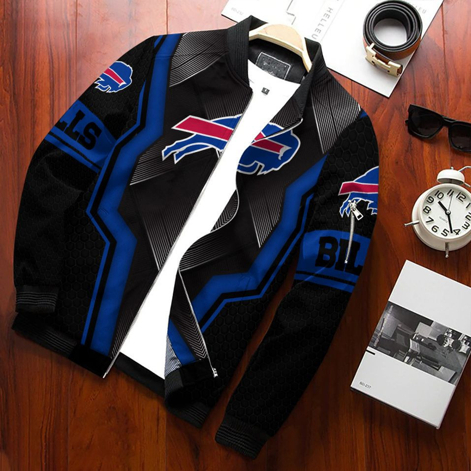 Buffalo Bills Bomber Jacket | NFL Team Jacket for Men & Women | Football Fan Gift