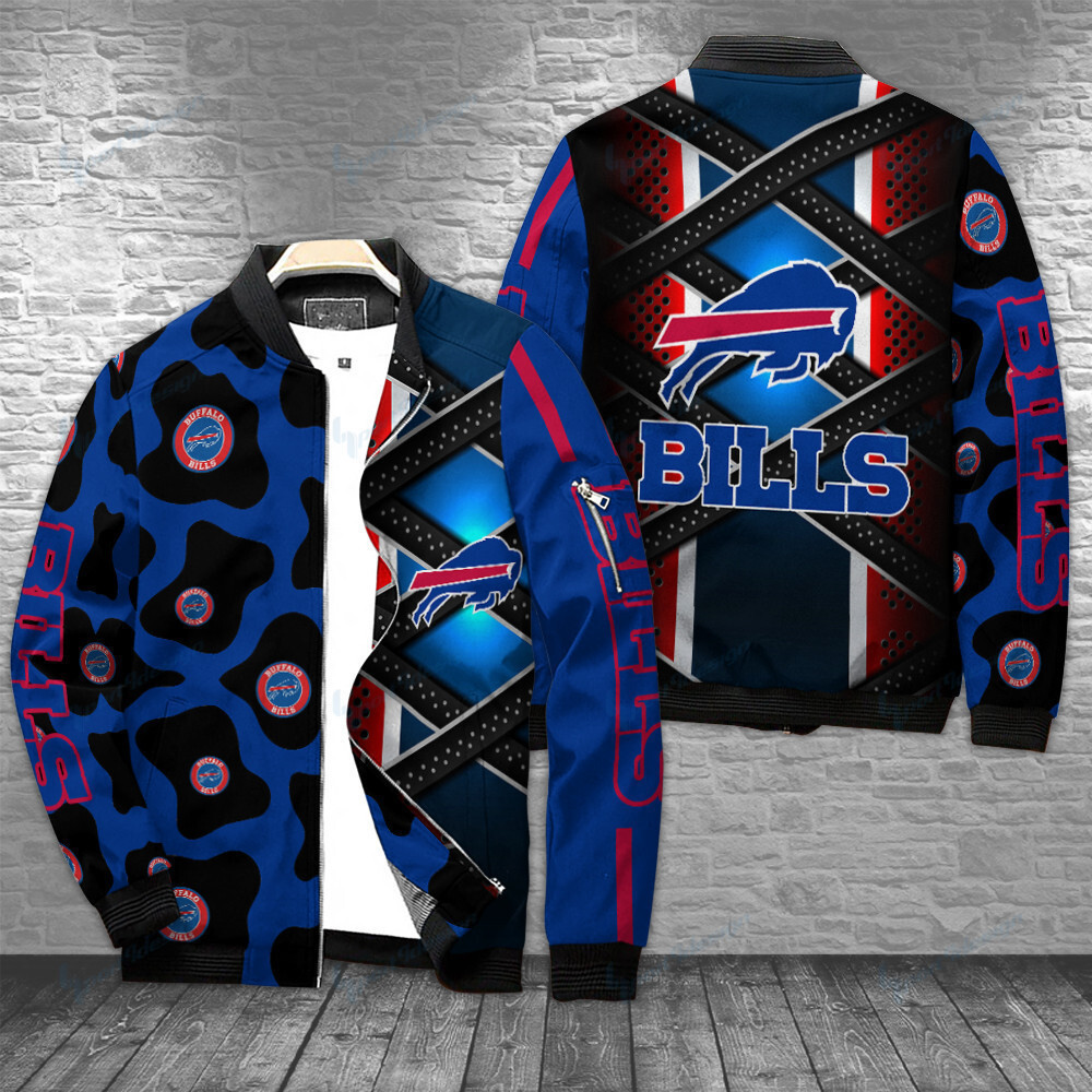Buffalo Bills Bomber Jacket | NFL Team Jacket for Men & Women | Football Fan Gift