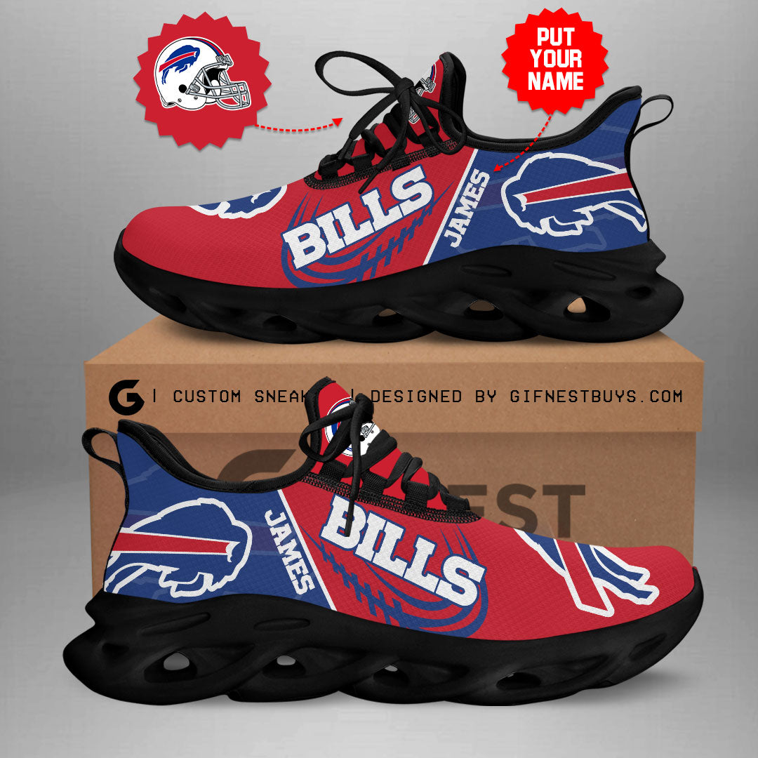 Buffalo Bills Max Soul Shoes Sneakers for Men And Women – NFL Football Fan Shoes, Team Sneakers