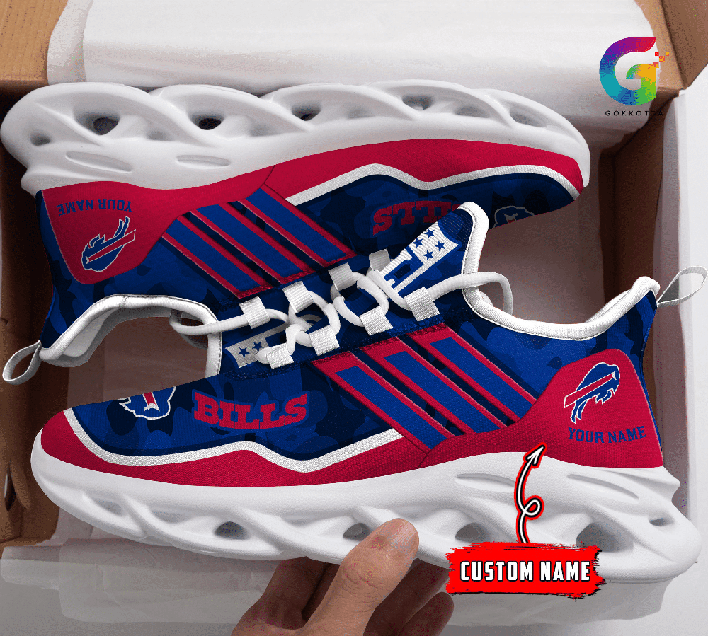 Buffalo Bills Max Soul Shoes Sneakers for Men And Women – NFL Football Fan Shoes, Team Sneakers