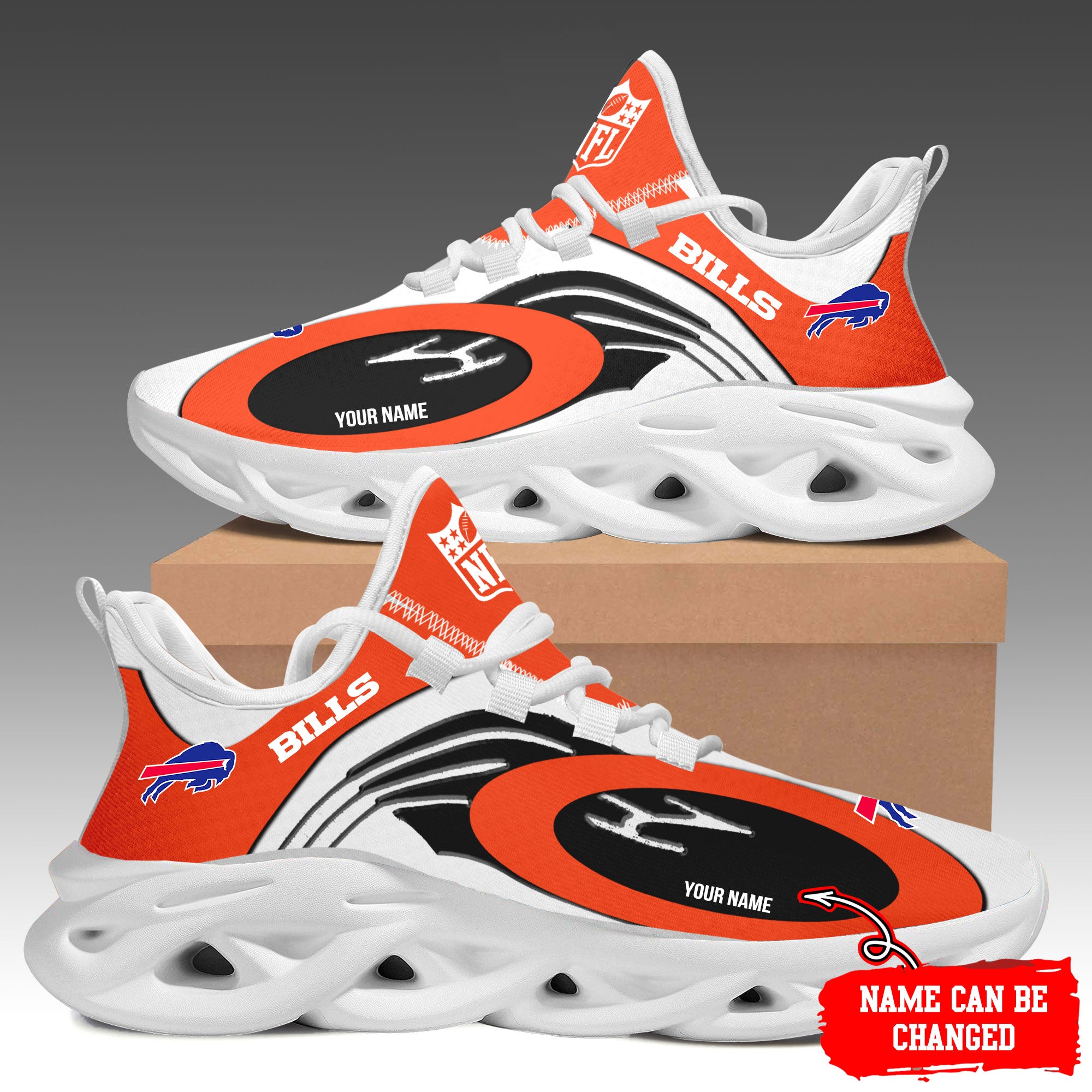 Buffalo Bills Max Soul Shoes Sneakers for Men And Women – NFL Football Fan Shoes, Team Sneakers