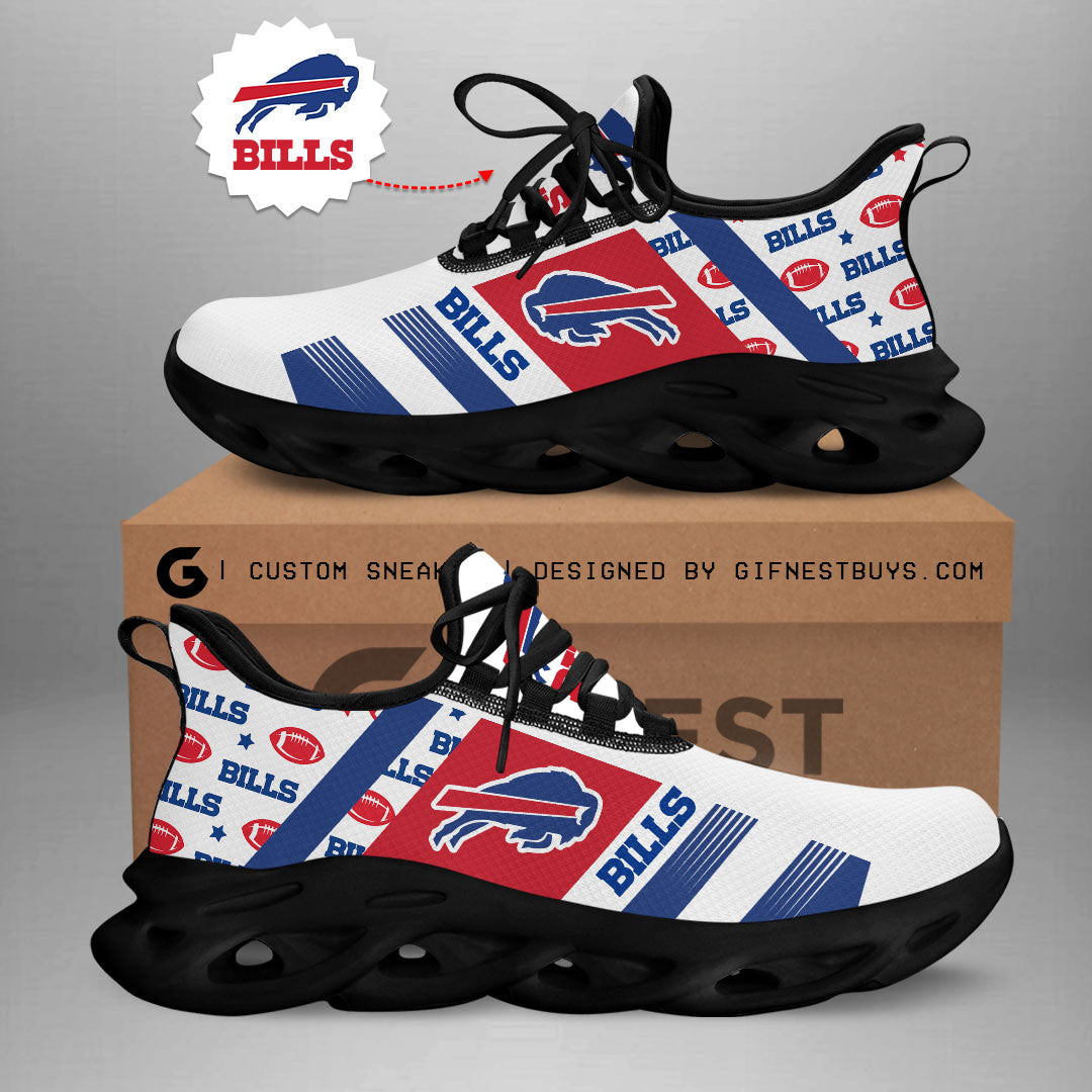 Buffalo Bills Max Soul Shoes Sneakers for Men And Women – NFL Football Fan Shoes, Team Sneakers