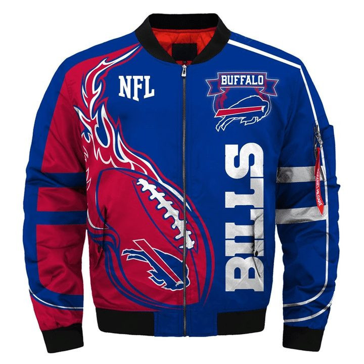 Buffalo Bills Newest Design Bomber Jacket | NFL Team Jacket for Men & Women | Football Fan Gift