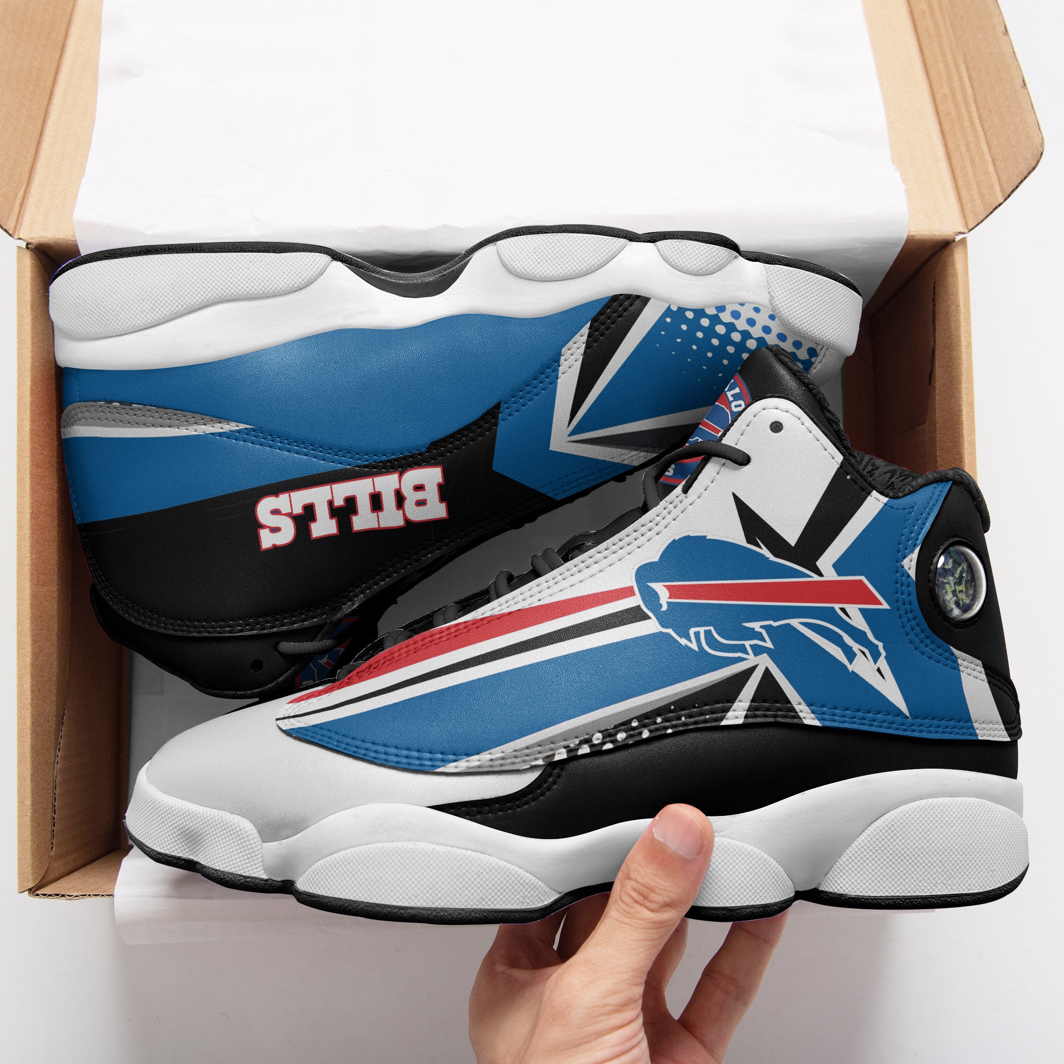 Buffalo Bills NFL JD13 Sneakers Shoes for Men & Women | Custom Fan Gift - Image 3