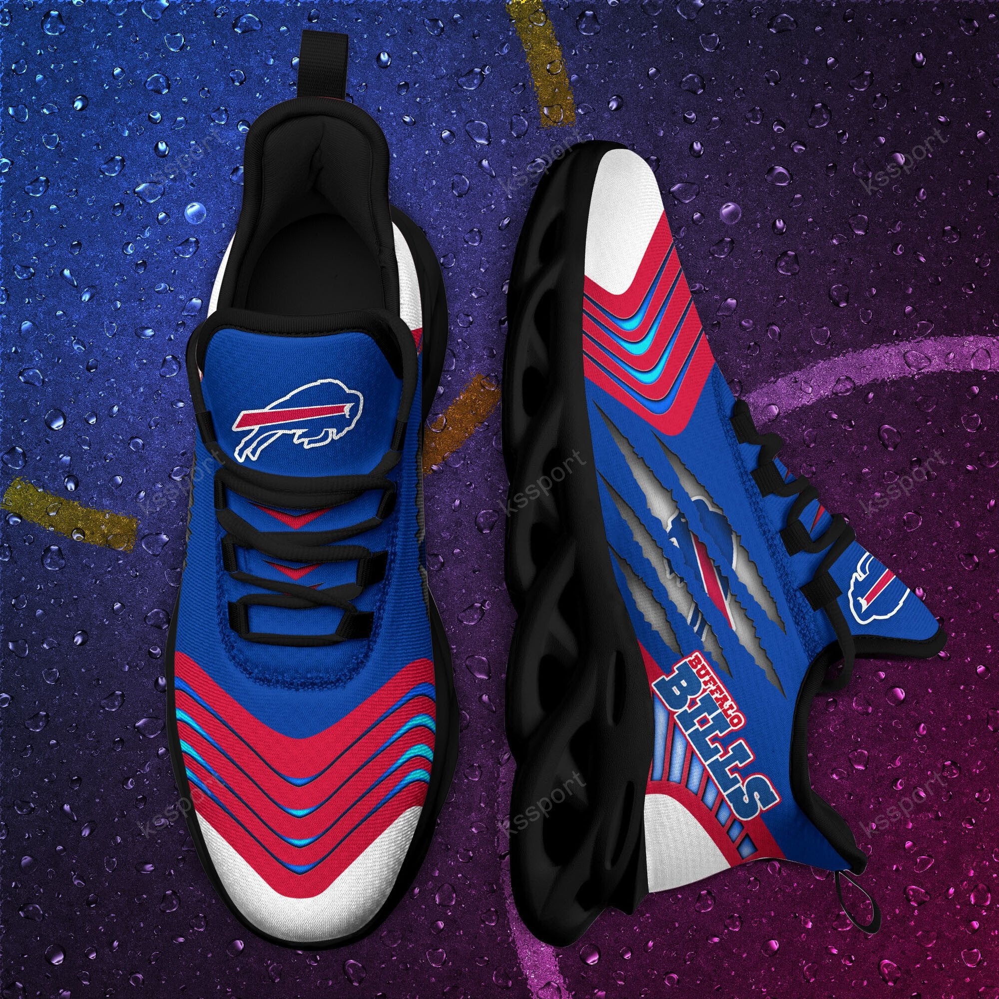 Buffalo Bills NFL Max Soul Shoes Sneakers for Men And Women – NFL Football Fan Shoes, Team Sneakers - Image 4