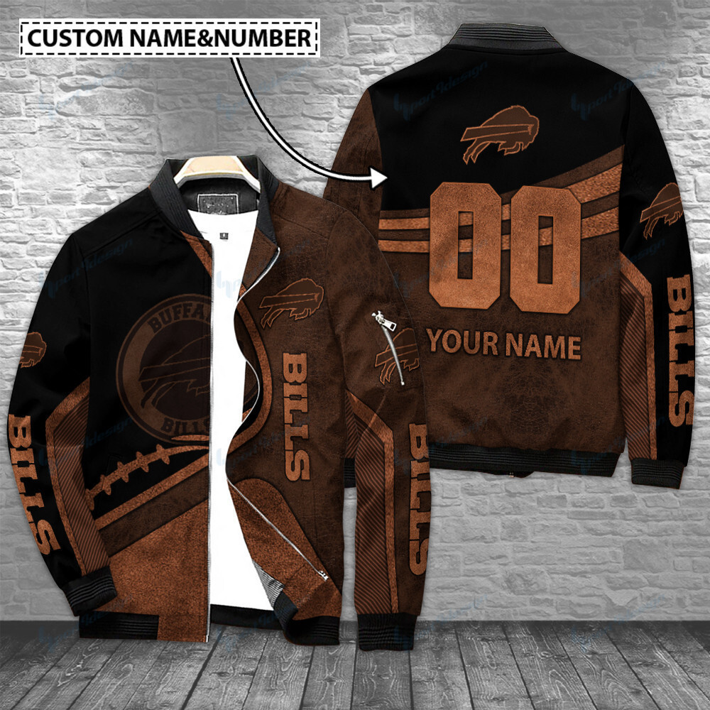 Buffalo Bills Personalized Bomber Jacket | NFL Team Jacket for Men & Women | Football Fan Gift
