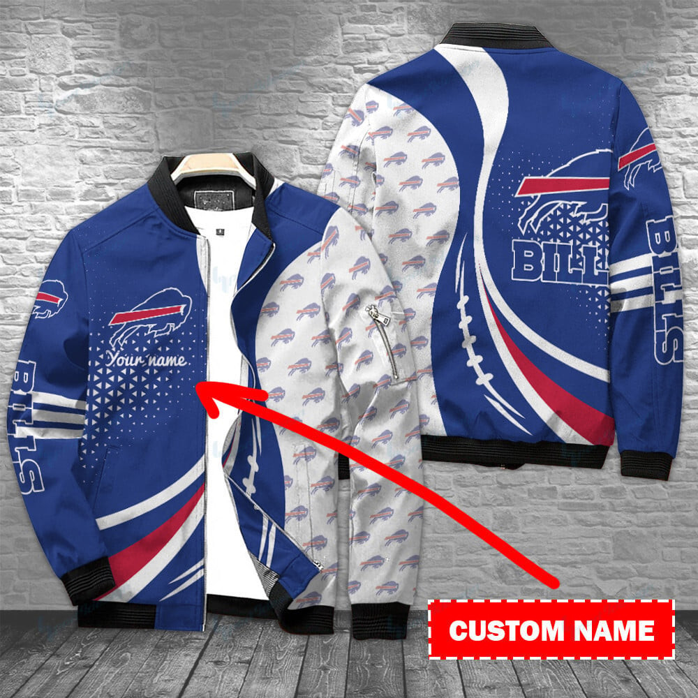 Buffalo Bills Personalized Bomber Jacket | NFL Team Jacket for Men & Women | Football Fan Gift