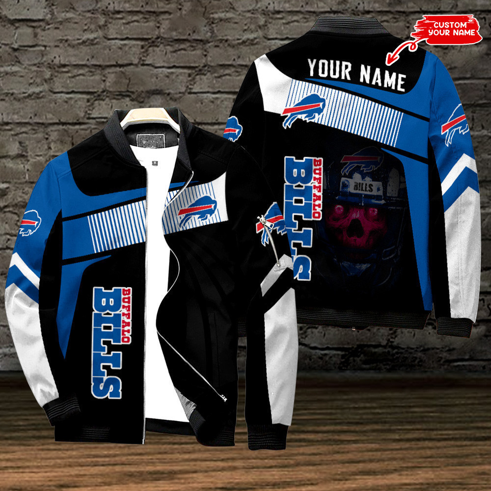 Buffalo Bills Personalized Bomber Jacket | NFL Team Jacket for Men & Women | Football Fan Gift