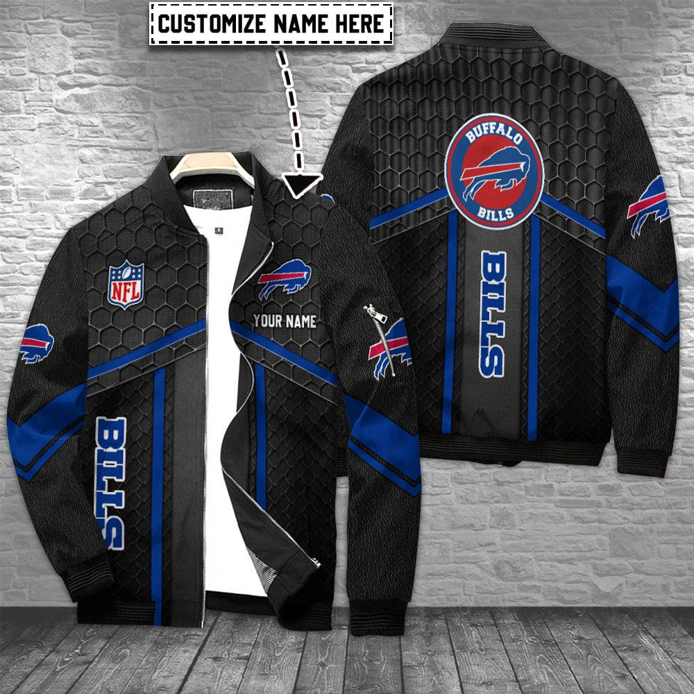 Buffalo Bills Personalized Bomber Jacket | NFL Team Jacket for Men & Women | Football Fan Gift