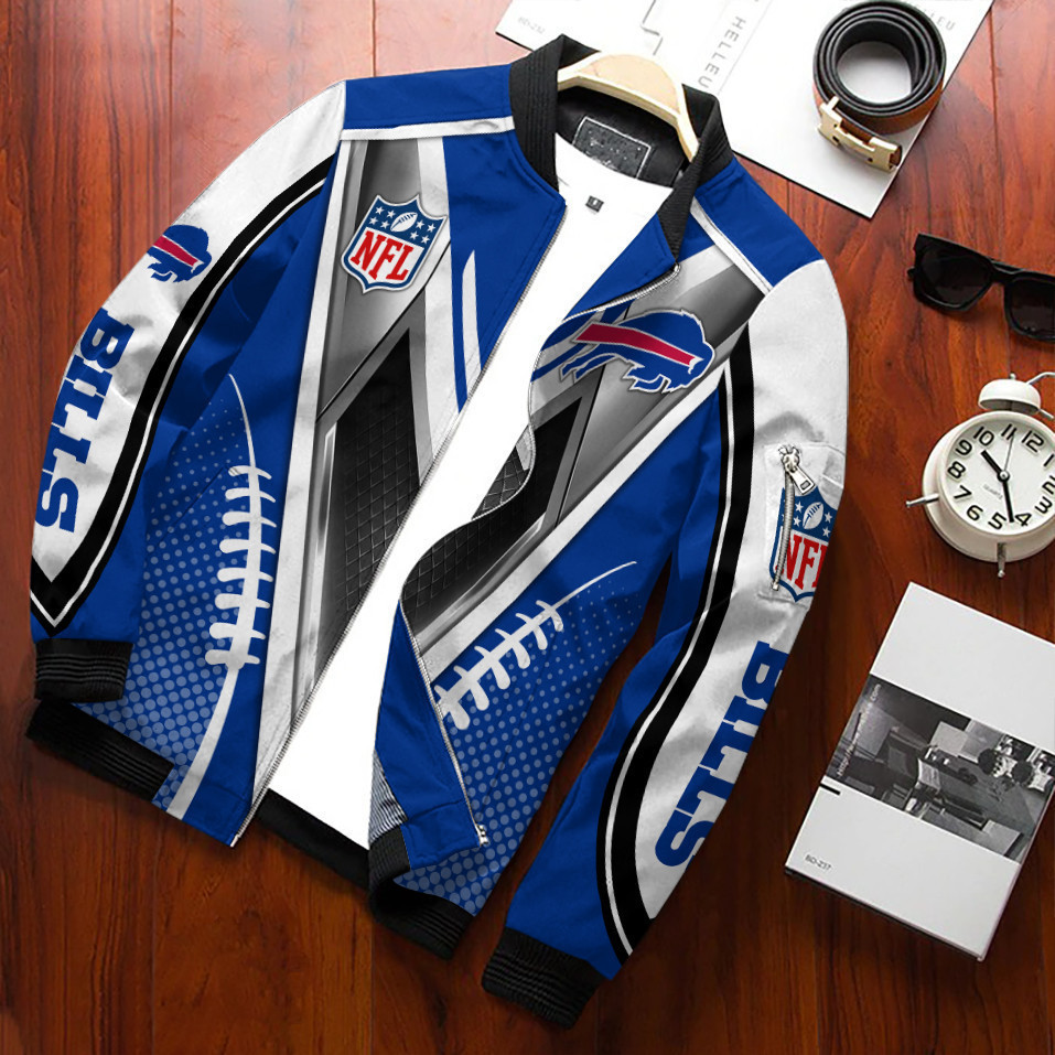 Buffalo Bills Personalized Bomber Jacket | NFL Team Jacket for Men & Women | Football Fan Gift