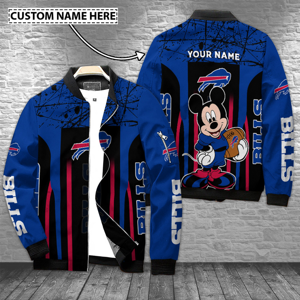 Buffalo Bills Personalized Bomber Jacket | NFL Team Jacket for Men & Women | Football Fan Gift