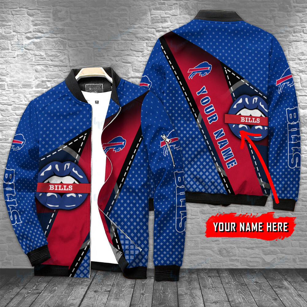 Buffalo Bills Personalized Bomber Jacket | NFL Team Jacket for Men & Women | Football Fan Gift