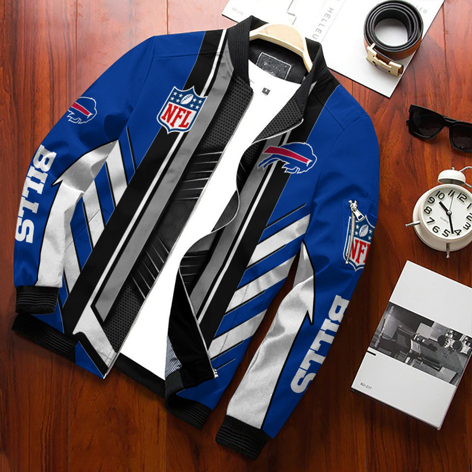 Buffalo Bills Personalized Bomber Jacket | NFL Team Jacket for Men & Women | Football Fan Gift