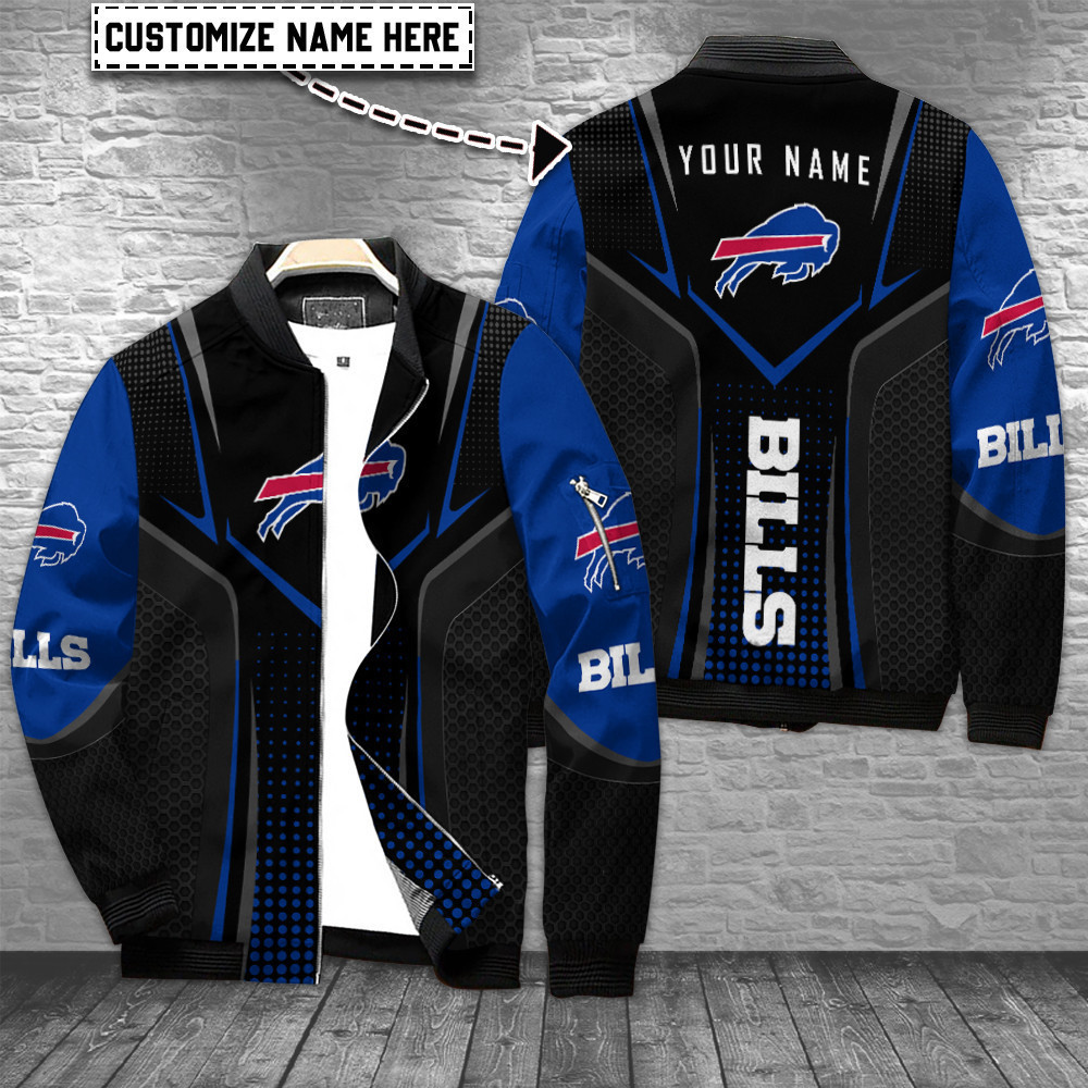 Buffalo Bills Personalized Bomber Jacket | NFL Team Jacket for Men & Women | Football Fan Gift
