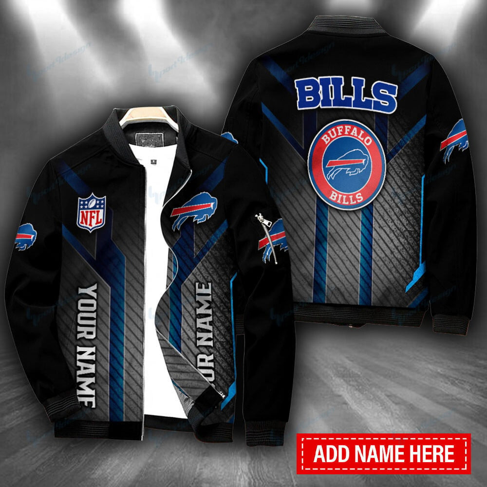 Buffalo Bills Personalized Bomber Jacket | NFL Team Jacket for Men & Women | Football Fan Gift