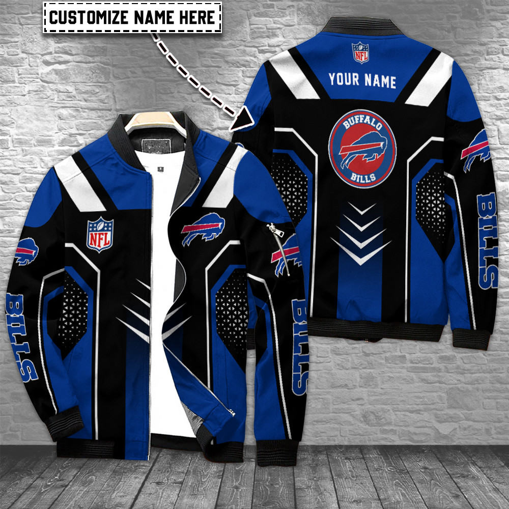 Buffalo Bills Personalized Bomber Jacket | NFL Team Jacket for Men & Women | Football Fan Gift