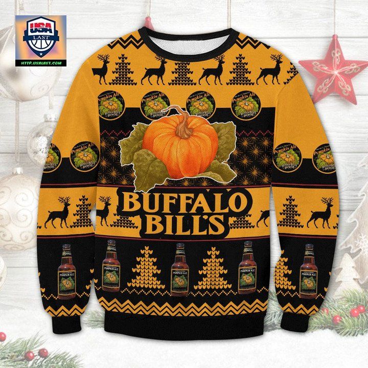 Buffalo Bills Pumpkin Ale 3D Printed Ugly Sweater