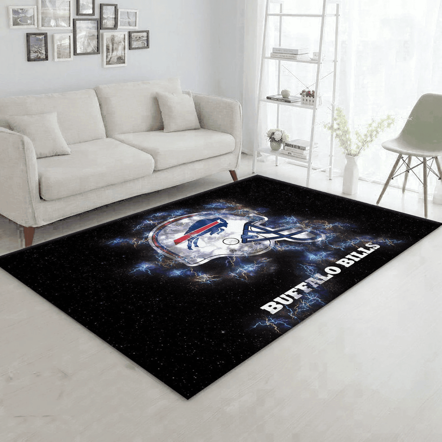 Buffalo Bills Rectangle Area Rug – Full Print Carpet For Living Room & Bedroom Home Decor