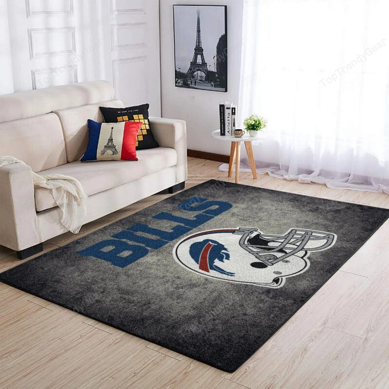 Buffalo Bills Rectangle Area Rug – Full Print Carpet For Living Room & Bedroom Home Decor